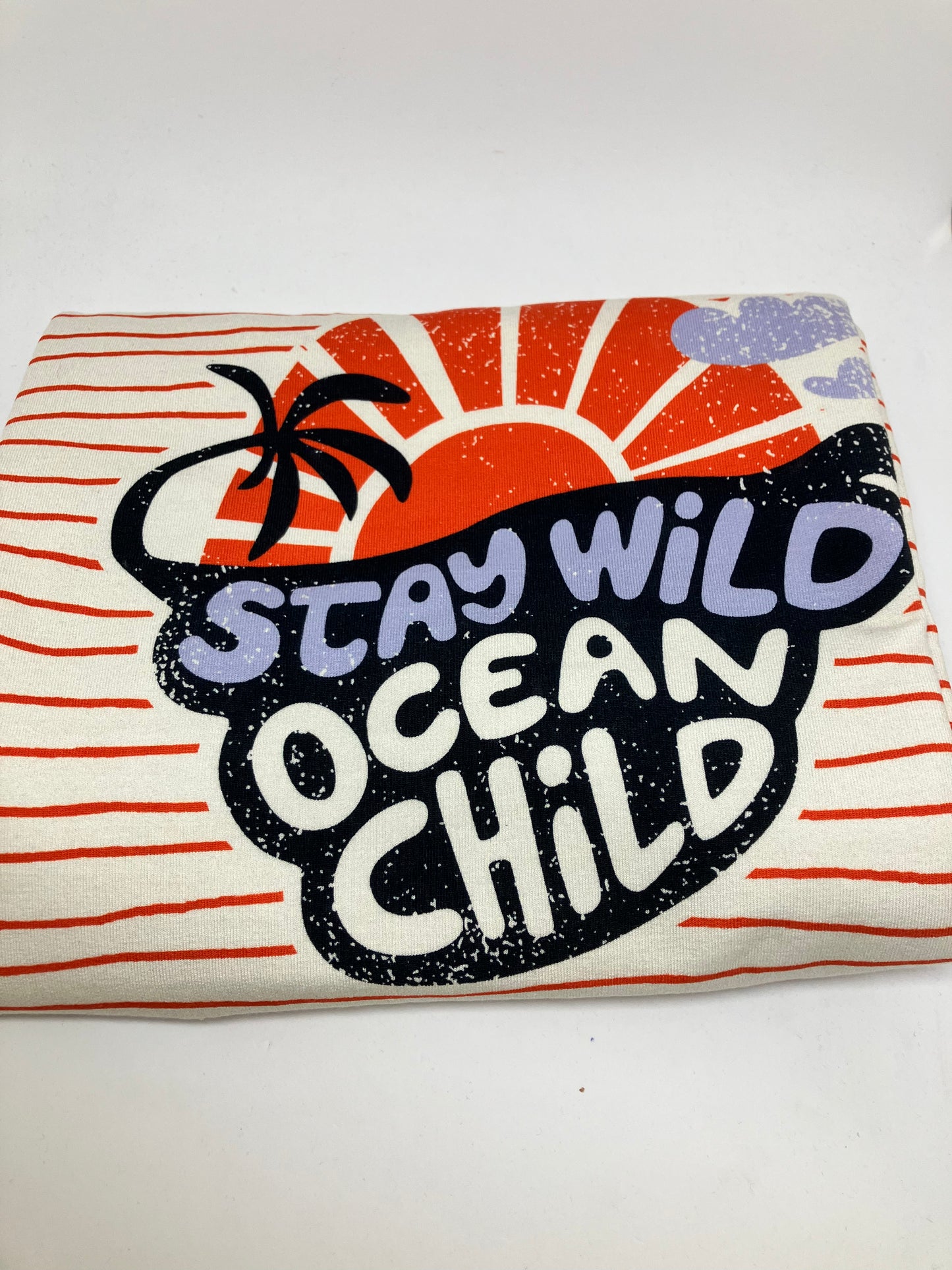 Paneel French Terry "Stay Wild Ocean Child"