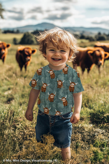 French Terry "Holy Cow" by Mrs. Mint Design - 2 Farben