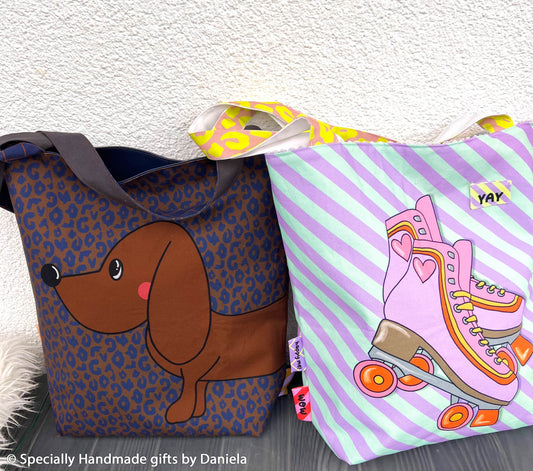 Taschenpaneel „Cherry Picking Bag“ – Dackel