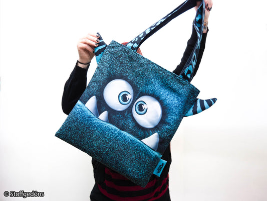 Paneel Canvas "Monsta-Bags petrol" by Thorsten Berger VORBESTELLUNG