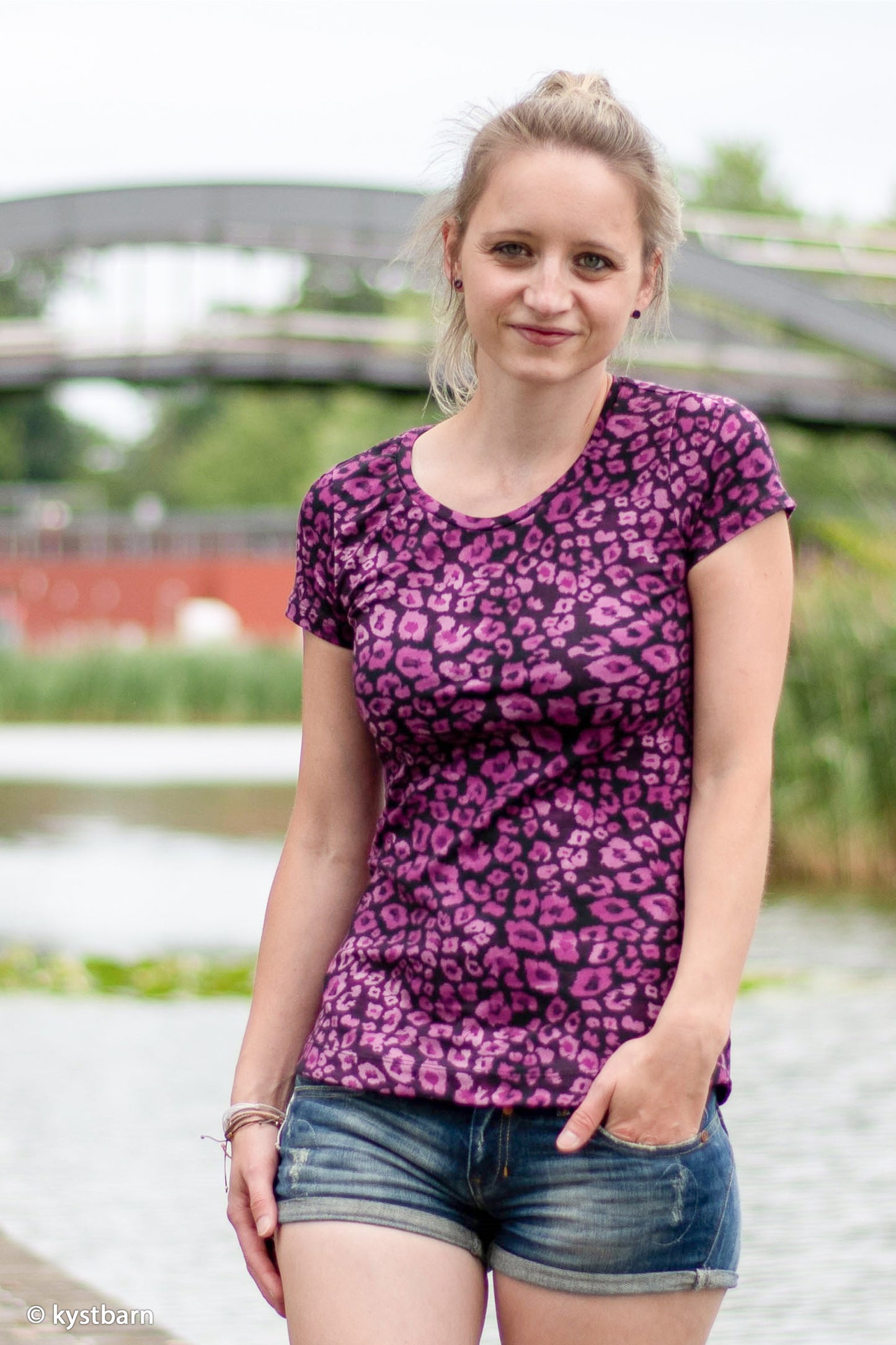 Jersey "Fancy Leo" schwarz/magenta