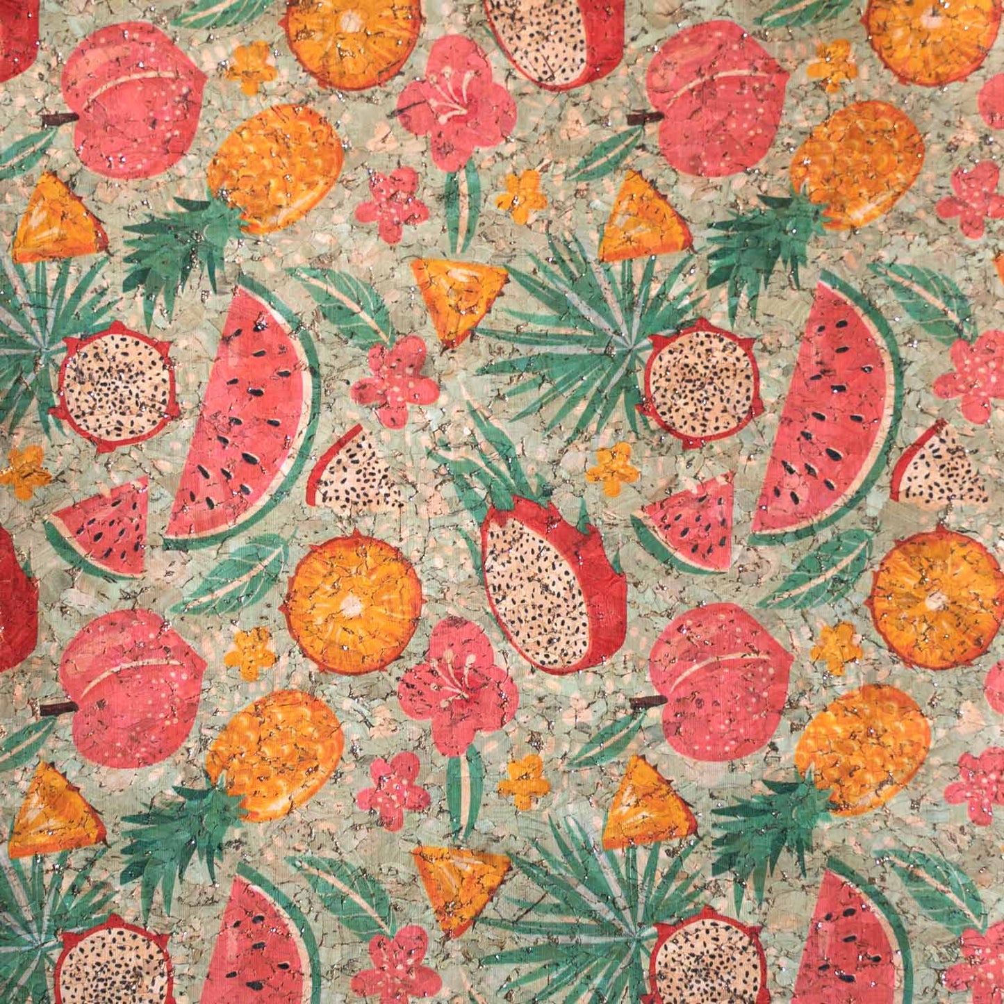 Korkstoff Goldprint "Summer Fruits"