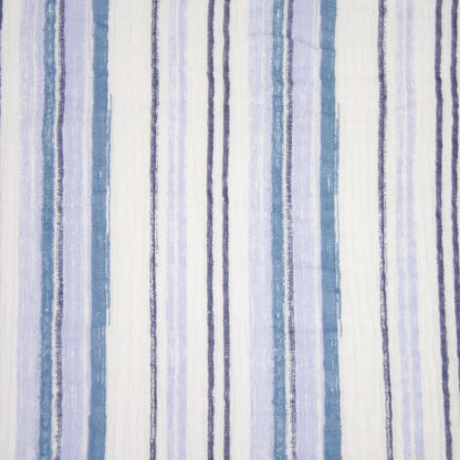 Musselin "Blue Jeans Stripes"