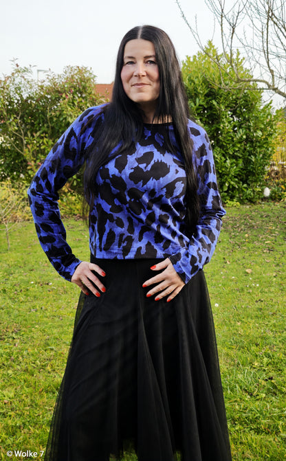 French Terry "Monsta-Kombi" blau