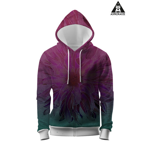 Bio French Terry "Blossom Gradient - mermaid magic" by Astrokatze