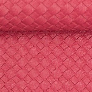 Kunstleder "Beatrice" geflochten, beere