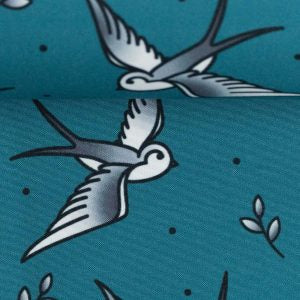 NANO Softshell "Schwalben", petrol