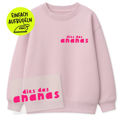 *Paul & Clara* Flock-Patch DIES-DAS-ANANAS