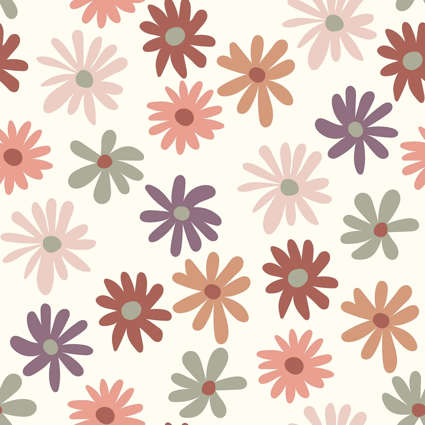 French Terry "Flower Power"