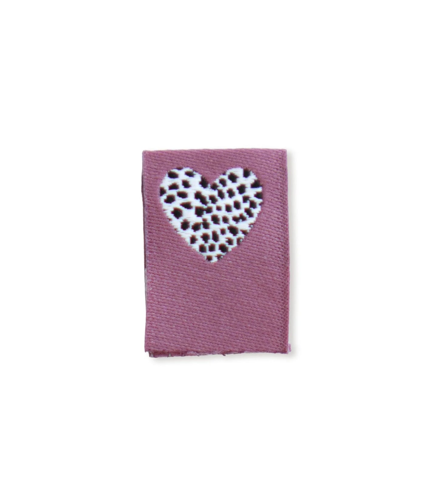 *Paul & Clara* Klapp-Weblabel - Herz Dots