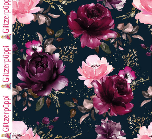 Kuschelsweat "Rosen" by Glitzerpüppi