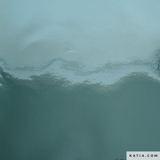 Taschenstoff mit Spiegeleffekt "Mirror Lacker" aqua ROLLE