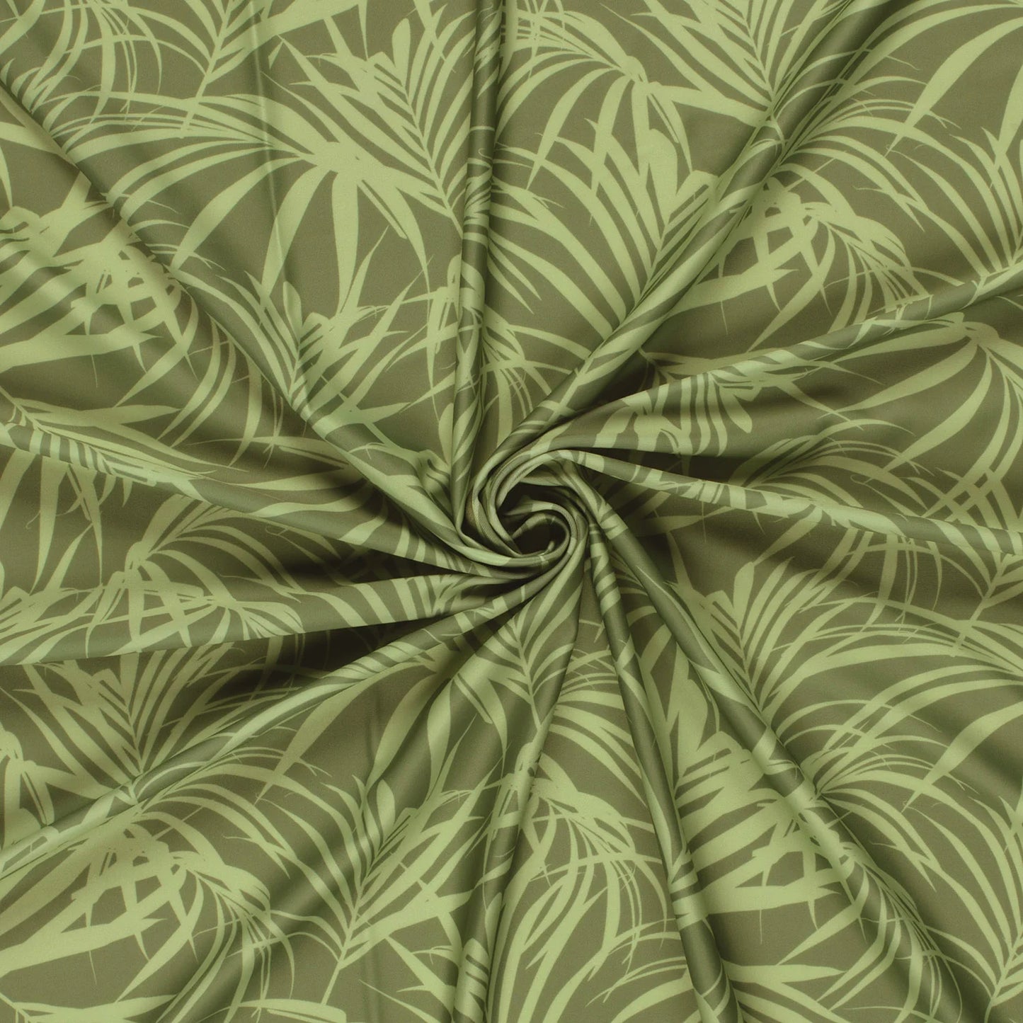 Swimwear Jersey mit UV-Schutz "Palmen" oliv