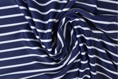Swimwear Jersey mit UV-Schutz "Navy Stripes"