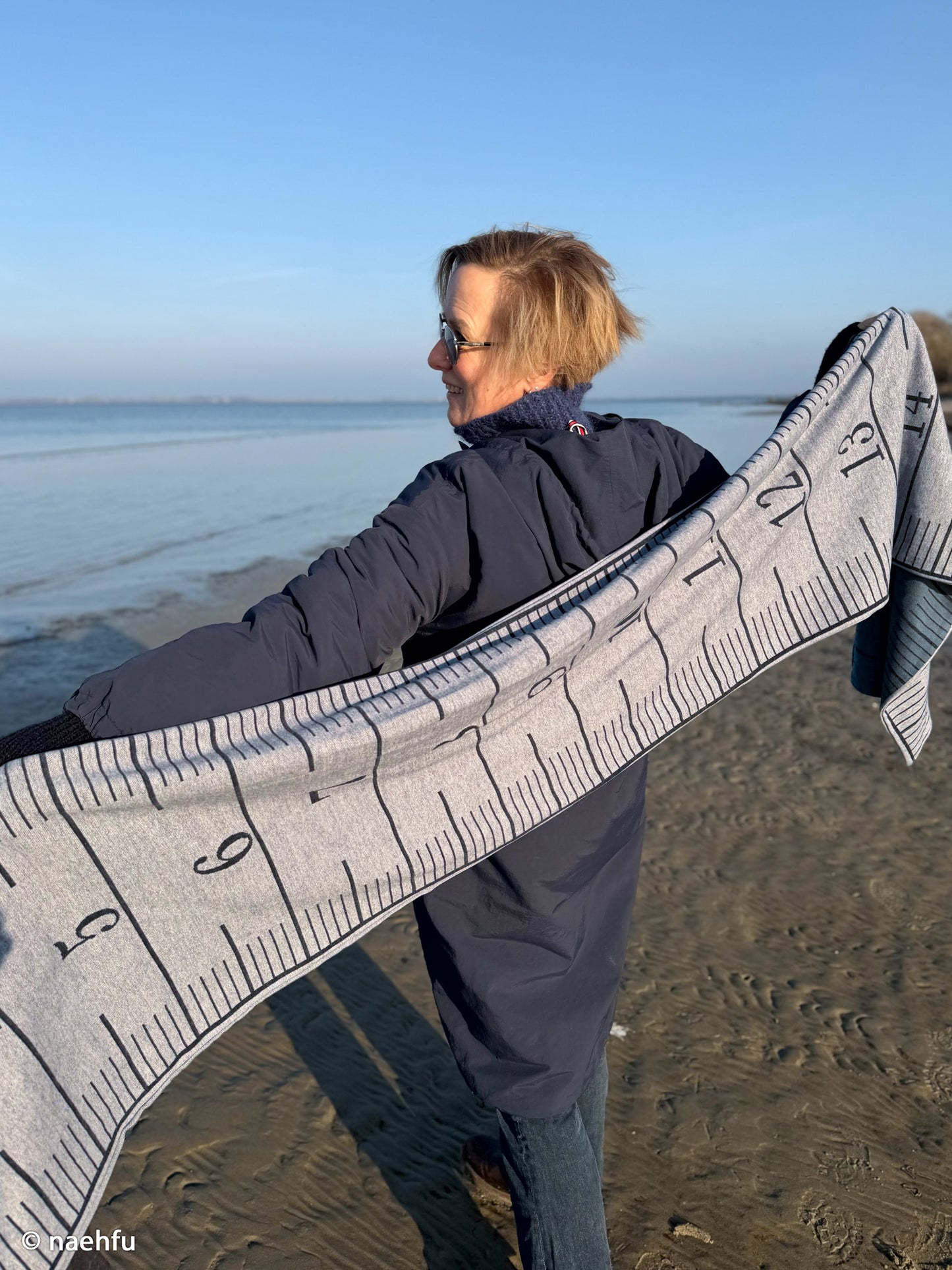 Jacquard Jersey Paneel "Long Story"