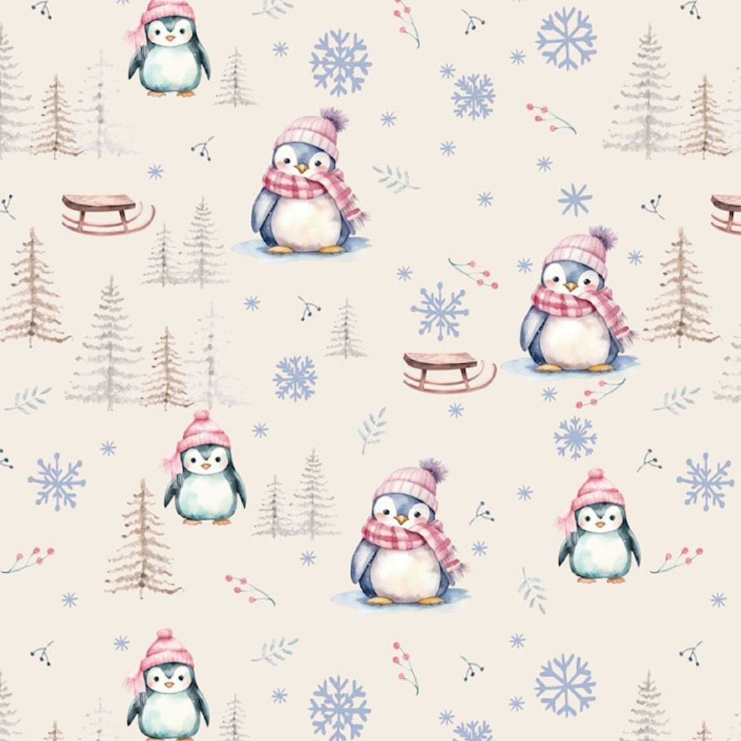 Baumwolljersey "Pinguin"