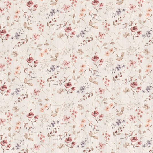 Rippjersey "Herbstblumen"