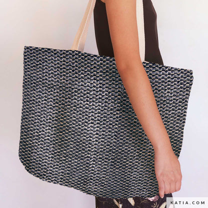 Strickstoff aus 100% Papier Raffia "Nautic Waves"