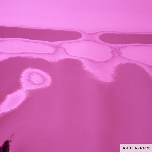 Taschenstoff mit Spiegeleffekt "Mirror Lacker" pink ROLLE