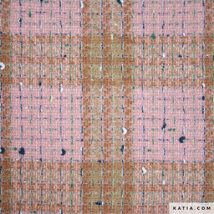 Tweed - Mantelstoff rosa