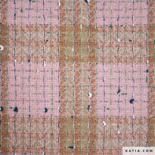 Tweed - Mantelstoff rosa