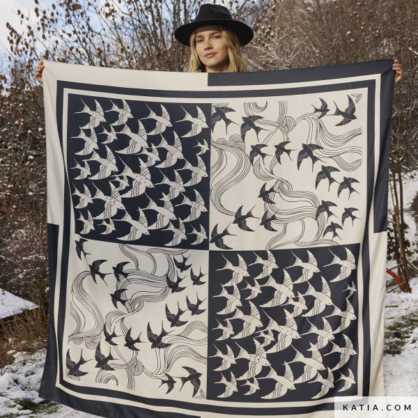 Scarf Panel "Flying Dreams"