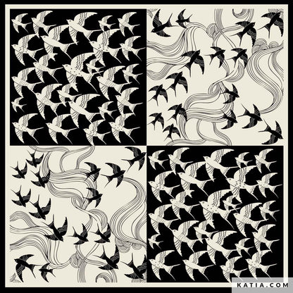 Scarf Panel "Flying Dreams"