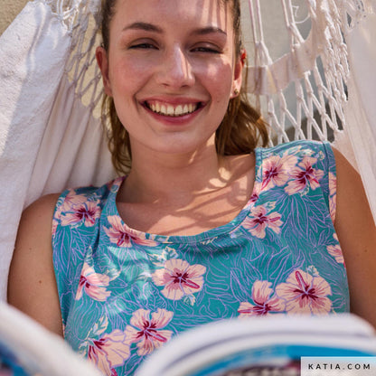 Viskosejersey "Hibiscus"