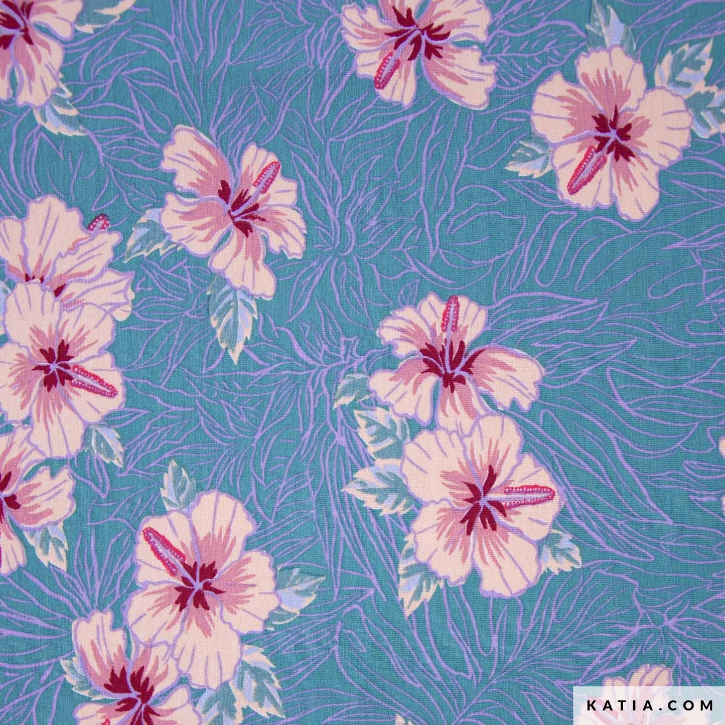 Viskosejersey "Hibiscus"